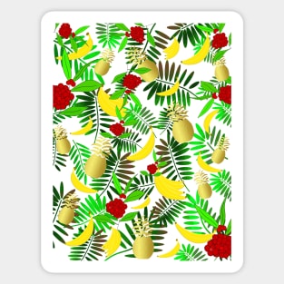 TROPICAL Paradise With Fruit Sticker
